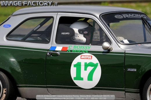 2008-04-26 Monza 0887 Classic Endurance Racing - Boissy-Miran - Ford Escort 1600 RC 1972